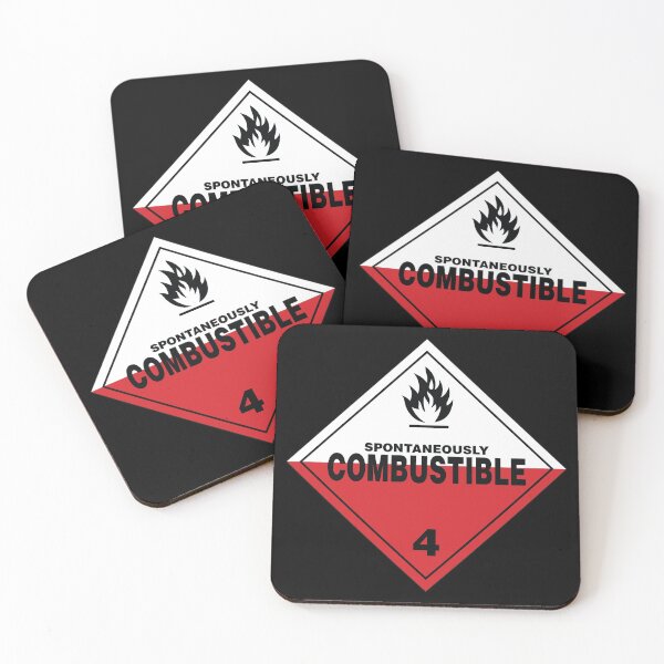 Item preview, Señal de advertencia de combustión espontánea designed and sold by Rupert Russell.