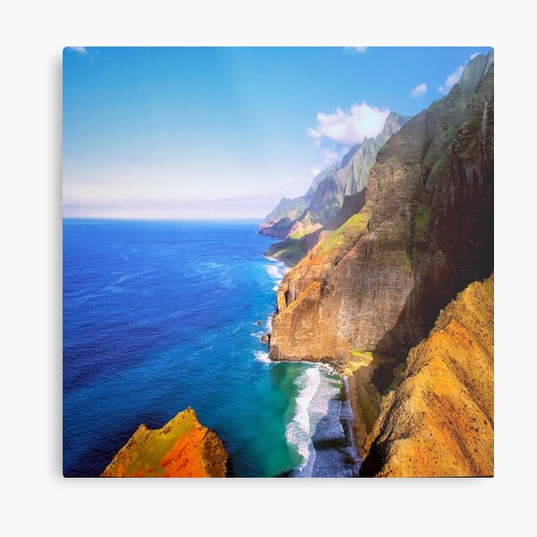 North Na Pali Coast Metal Print