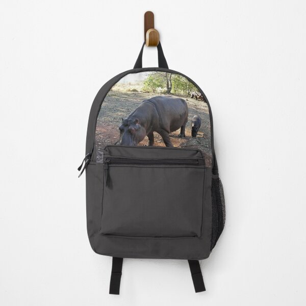 Item preview, Mother and Baby Hippo Grazing, Africa designed and sold by worldways.