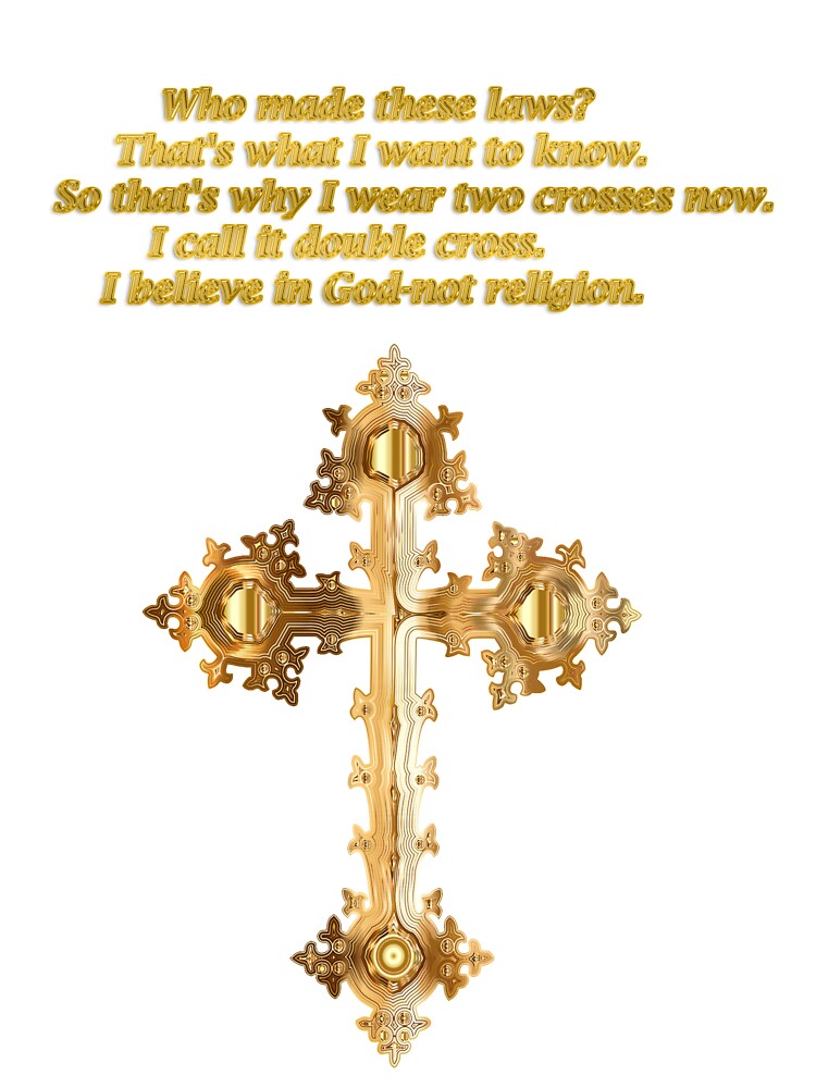 Gold Christian Crucifix Funny Saying Cross Baby One Piece By Killslammer Redbubble