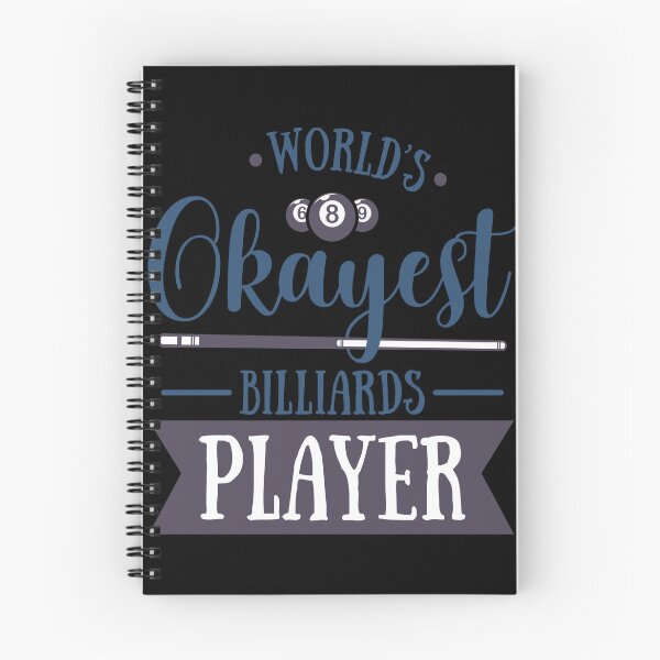 Item preview, World's Okayest Billards Player Design Draw Street Art Retro Culture Vintage Sports Text Phrase Quote designed and sold by BK-Fishing.