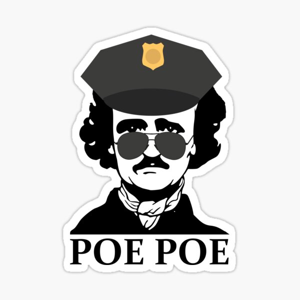 Item preview, Funny Edgar Allan Poe Poe Police designed and sold by Silly Dad Shirts.