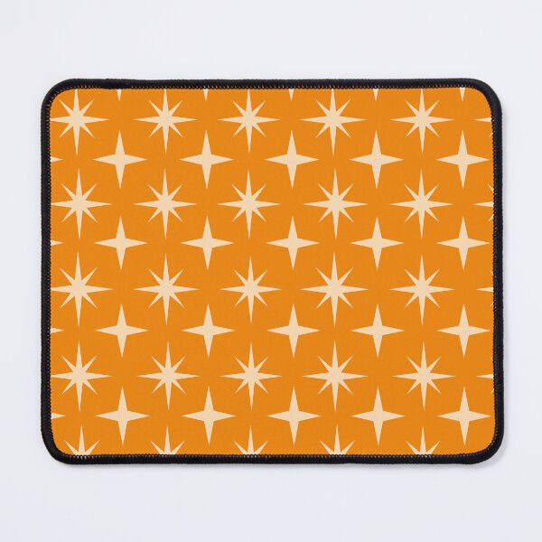 Item preview, Mid Century Retro starbursts  Pattern on Orange  designed and sold by Yasminepatterns .