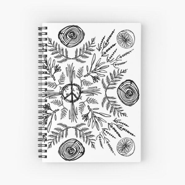 Plant Mandala Spiral Notebook