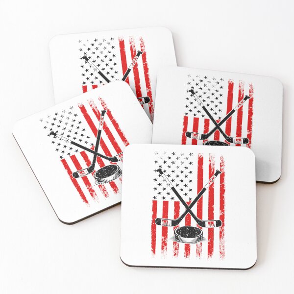 Item preview, Ice Hockey Players Tee American Flag 4th of July Patriotic designed and sold by rifatart.
