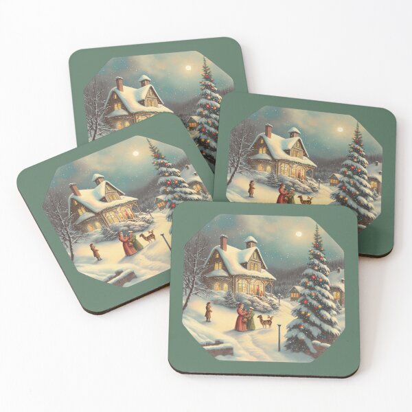 Item preview, A Traditional Vintage Christmas Scene #4 designed and sold by KLOIK.