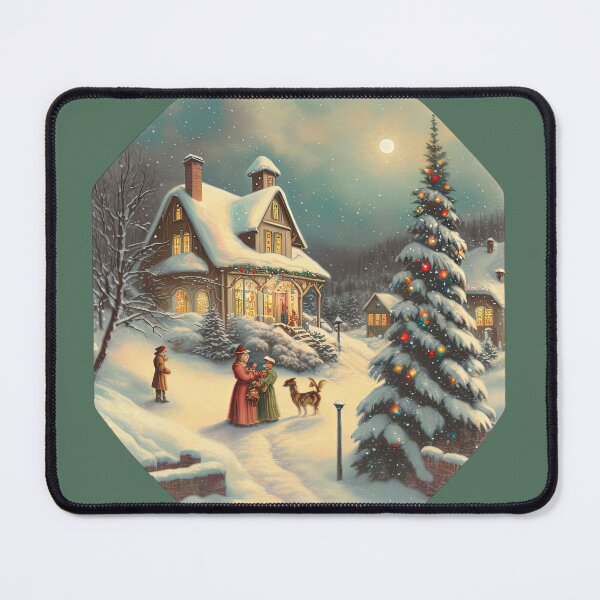 Item preview, A Traditional Vintage Christmas Scene #4 designed and sold by KLOIK.
