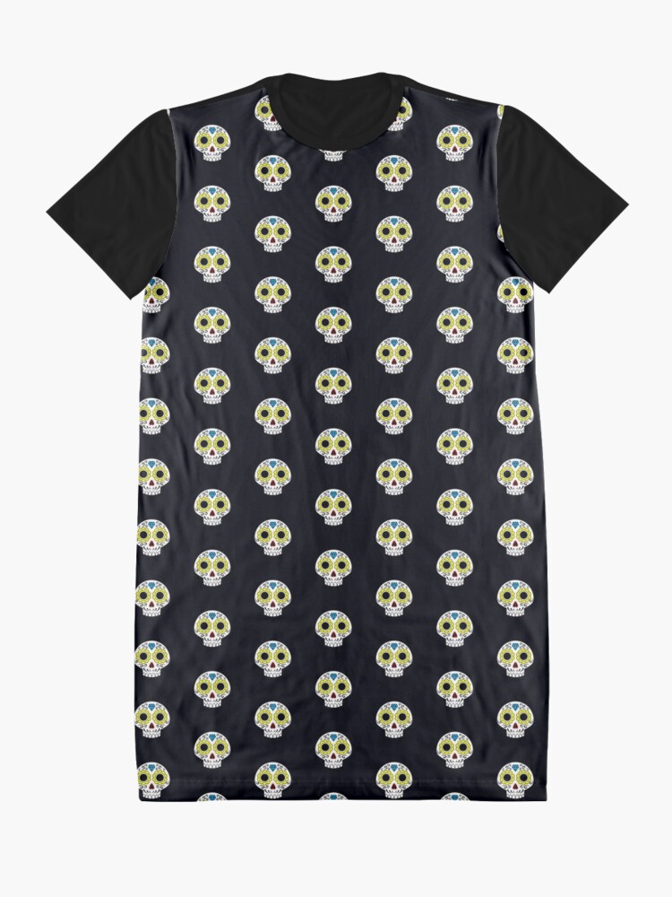 Alternate view of Sugar skull for a cake Graphic T-Shirt Dress