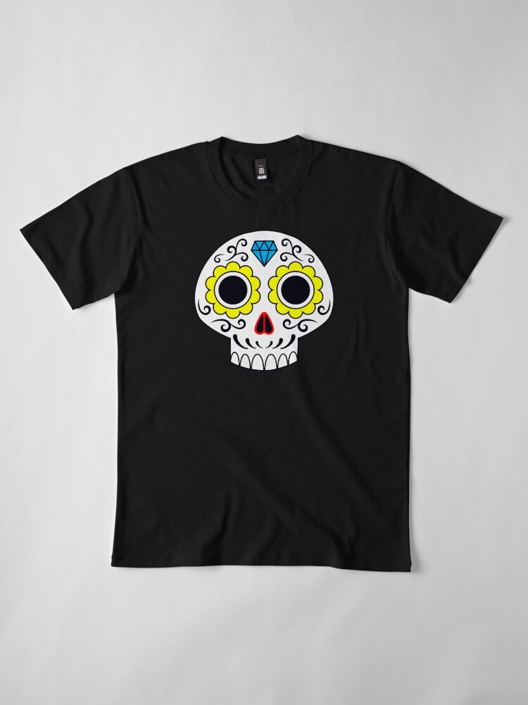 Alternate view of Sugar skull for a cake Premium T-Shirt