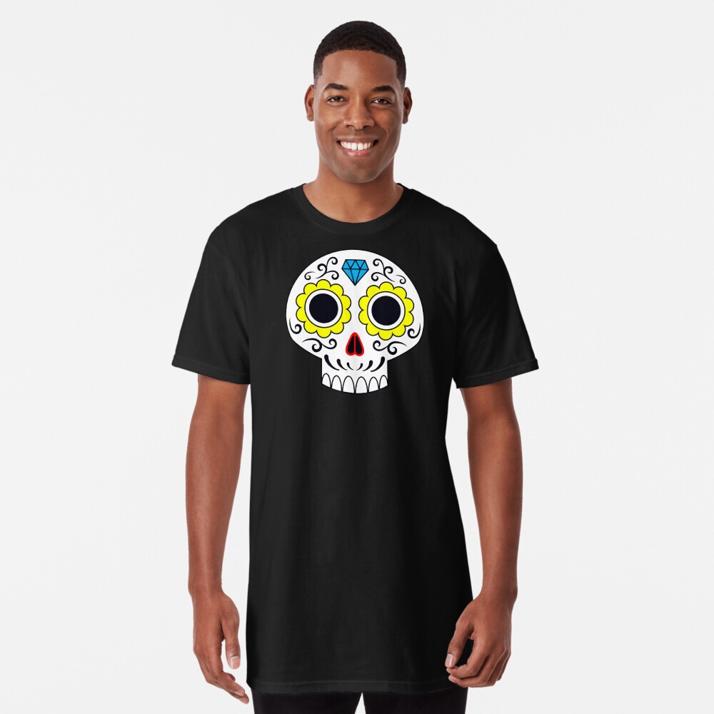 Sugar skull for a cake Long T-Shirt