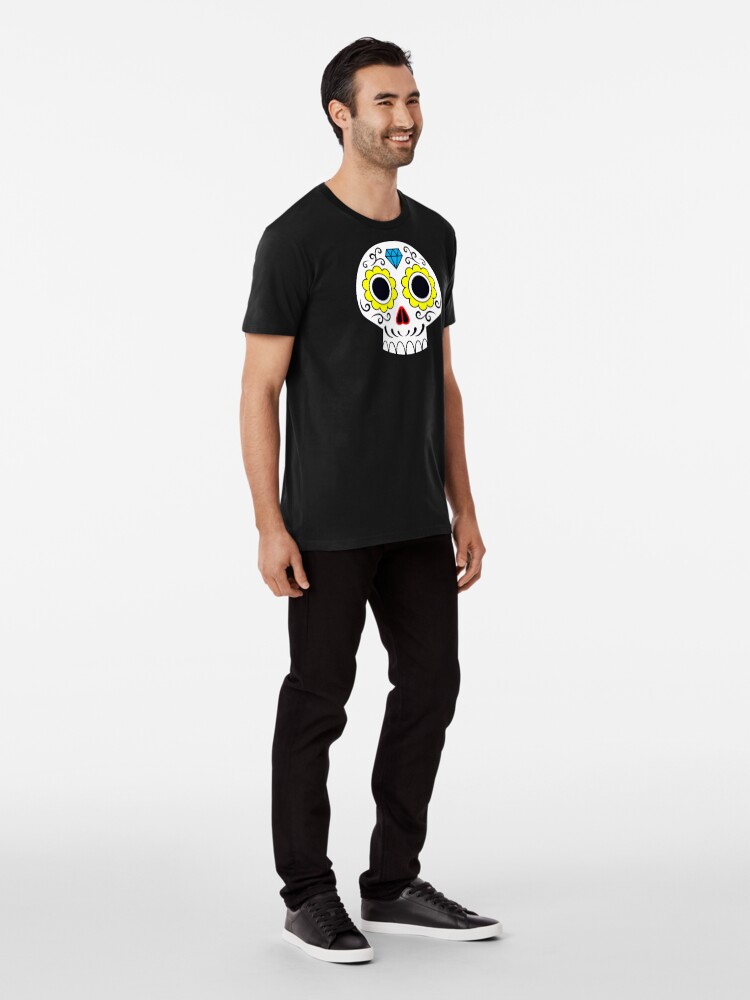 Alternate view of Sugar skull for a cake Premium T-Shirt