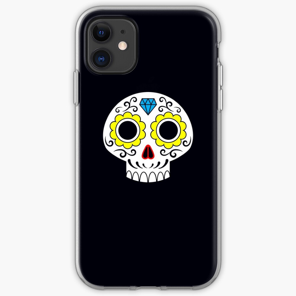 Sugar skull for a cake iPhone Case & Cover