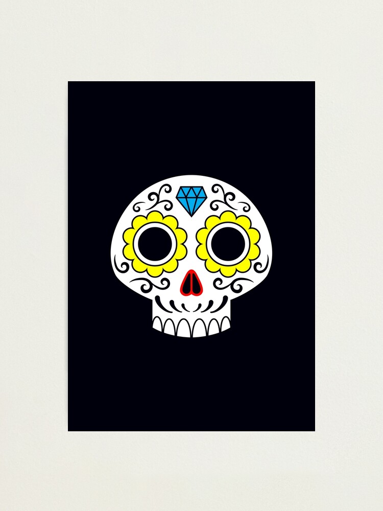 Alternate view of Sugar skull for a cake Photographic Print
