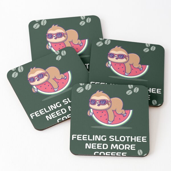 Item preview, Feeling Slothee Need More Coffee Essential T-Shirt designed and sold by PRECALB OUTFIT.