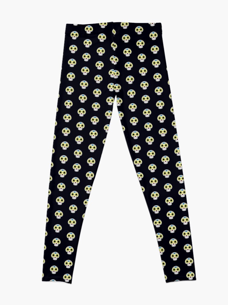 Alternate view of Sugar skull for a cake Leggings