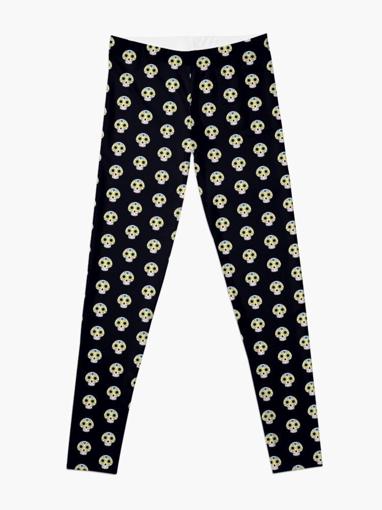 Alternate view of Sugar skull for a cake Leggings