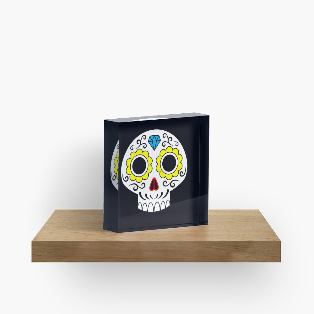 Sugar skull for a cake Acrylic Block