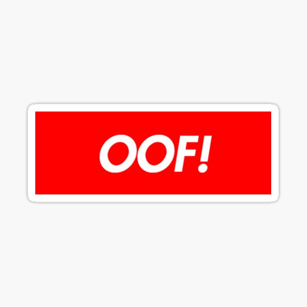 Oof Roblox Meme Stickers Redbubble - bloxymemezio bloxymemer robloxmemes oof memes