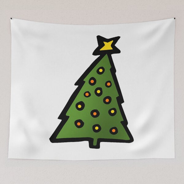 Artikelvorschau, Christmas Tree Doodle Art entworfen und verkauft von vandervisuals.