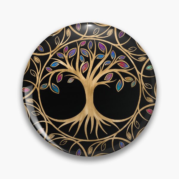 Item preview, Tree of life - Yggdrasil - colorful leaves designed and sold by k9printart.