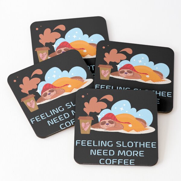 Item preview,  Feeling Slothee Need More Coffee Essential T-Shirt designed and sold by PRECALB OUTFIT.