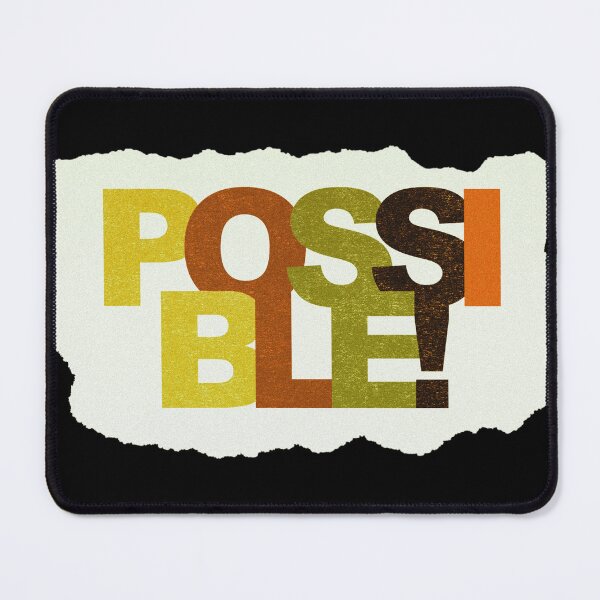 Item preview, Painted multicolor text Possible! on Torn Paper background designed and sold by deepakrode7.