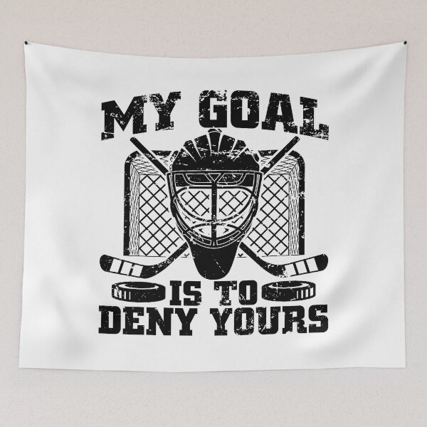 Artikelvorschau, Hockey Goalie Tee Mein Ziel ist es, Ihr lustiges Eishockey zu verweigern entworfen und verkauft von rifatart.