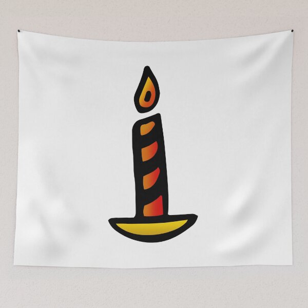 Item preview, Christmas Candle Doodle Art designed and sold by vandervisuals.