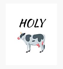 Decoración Cow Emoji Redbubble - noob roblox oof funny meme dank l#U00e1mina enmarcada