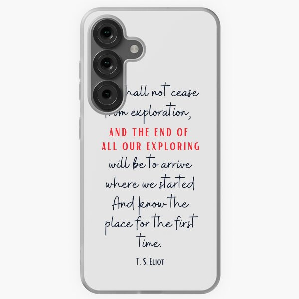 Item preview, We shall not cease from exploration - T. s. Eliot quote of the day, sticker, poster, gift card, artboard print, Hardcover Journals, Canvas Print, Poster, Framed Art Print, Photographic, Metal Print designed and sold by SpiralStairShop.