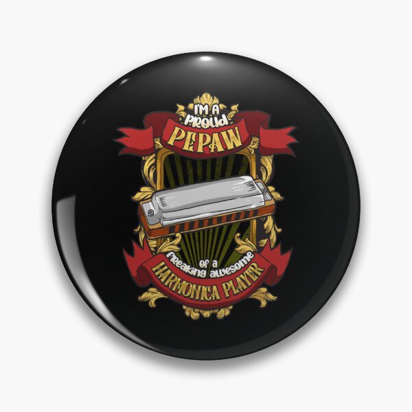 Item preview, Proud Pepaw Of A Freaking Awesome Harmonica Player Pullover Hoodie designed and sold by ragbarcensag.
