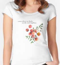 Camiseta entallada de cuello redondo Llámame por tu nombre - Inscripción
