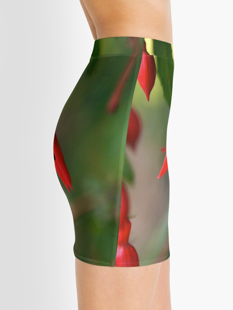 Alternate view of Single Wild Fuchsia Flower, Loch Na Fooey Mini Skirt