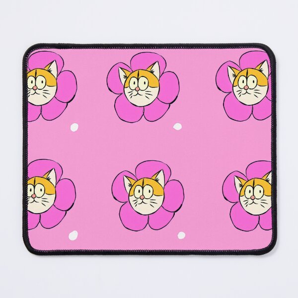 Item preview, Cat meow meow pattern with pink flower colla. designed and sold by ParryCrybaby10.