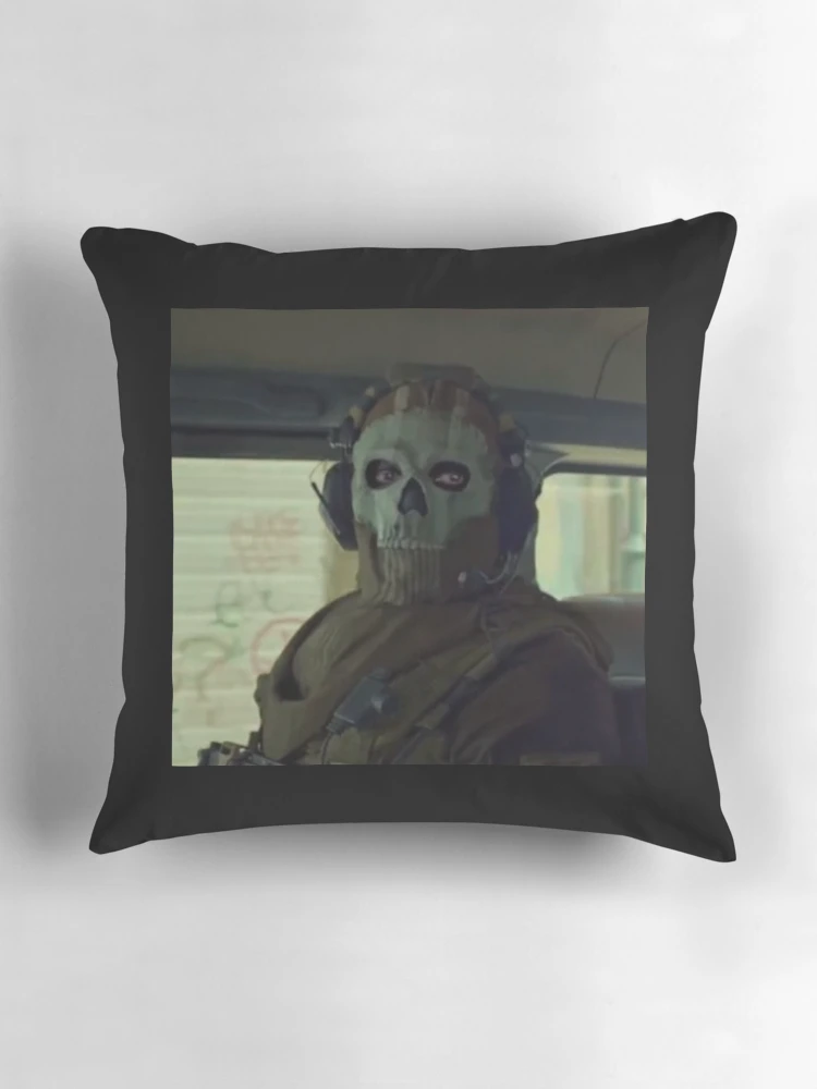 Thumbnail 3 of 4, Pillow, Ghost Simon Riley designed and sold by Riskyht.