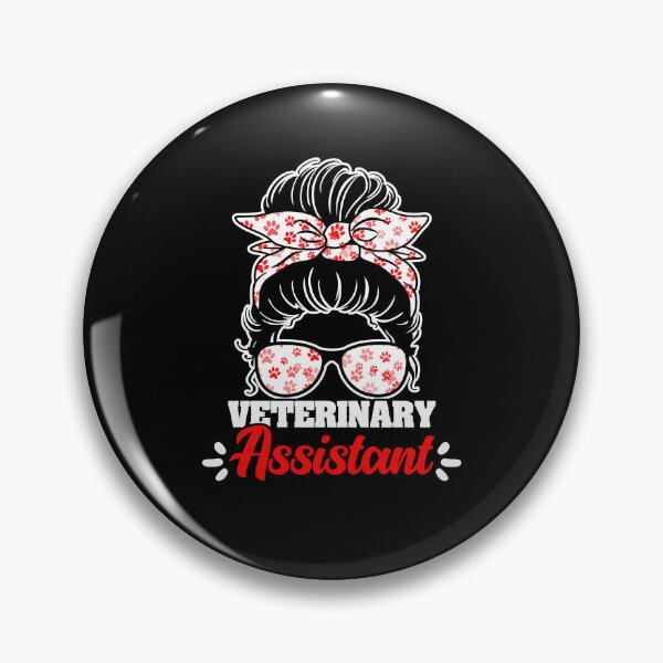 Item preview, Awesome Veterinary Assistant Messy Bun For A Vet Med Life designed and sold by Nessshirts.