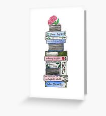 Die Romane der Brontë Schwestern Grußkarte