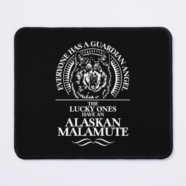 Item preview, Alaskan Malamute Guardian Angel Dog Saying designed and sold by dogarts.