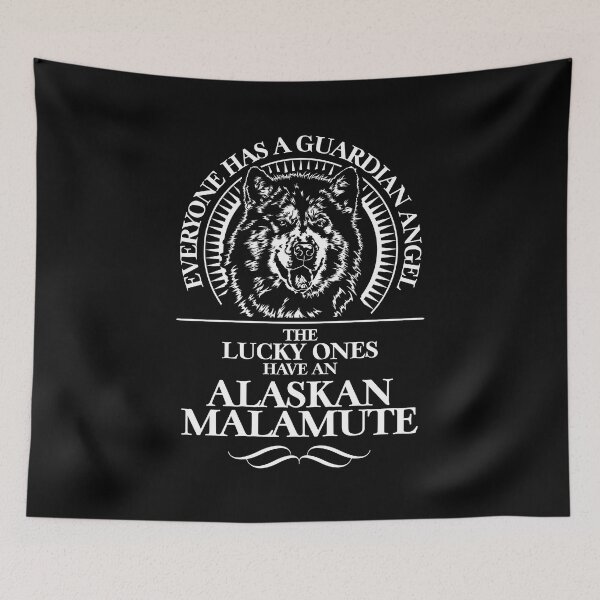 Item preview, Alaskan Malamute Guardian Angel Dog Saying designed and sold by dogarts.