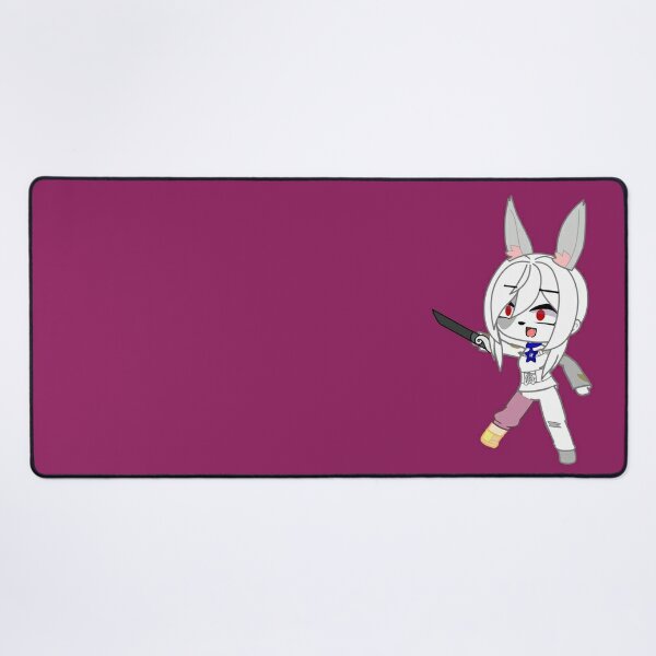 Samurai Girl Bunny Ears Gacha Friends Chibi Gacha Anime Girl Gacha Girls Club Mouse Pad 9156