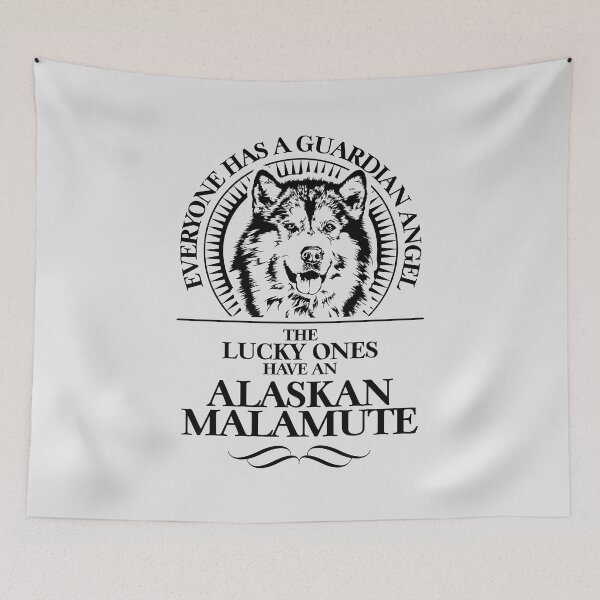 Item preview, Alaskan Malamute Guardian Angel Dog Saying designed and sold by dogarts.