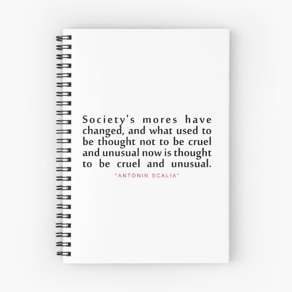 Item preview, Society's mores have..."Antonin Scalia" Inspirational Quote designed and sold by ColorQuote.