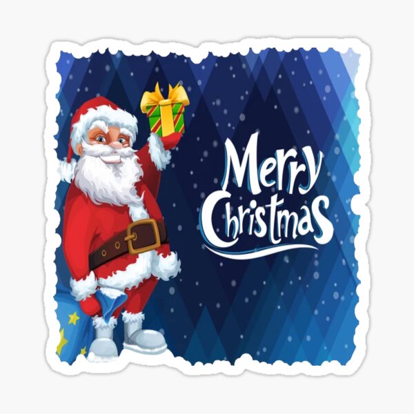 Merry Christmas ( Santa ) Sticker