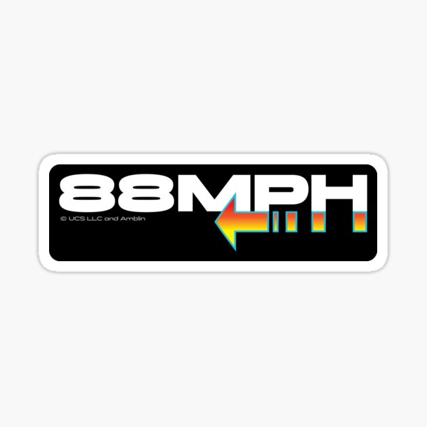 88 MPH Sticker