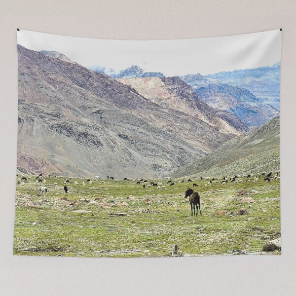 Item preview, Foal Horses Herd  Grazing Valley Landscape, Himalaya designed and sold by worldways.