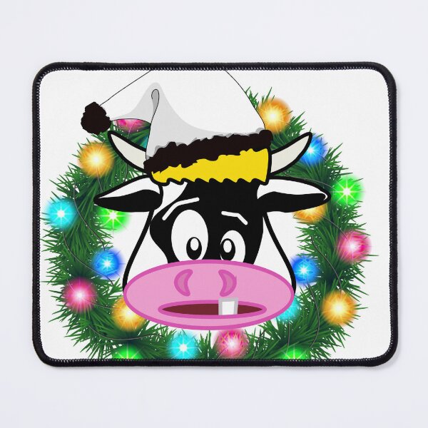 Item preview, christmas T-shirt funny cow for christmas T-shirt classique designed and sold by chaousari98 ⭐️⭐️⭐️⭐️⭐️.