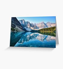 Moraine lake, Canada Postcard Greeting Card