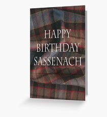 Alles Gute zum Geburtstag Sassenach Grußkarte
