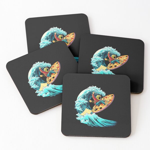 Item preview, Surfing waves on a pizza designed and sold by Chillapy.