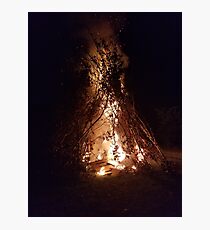 Bomb Fire Photographic Print